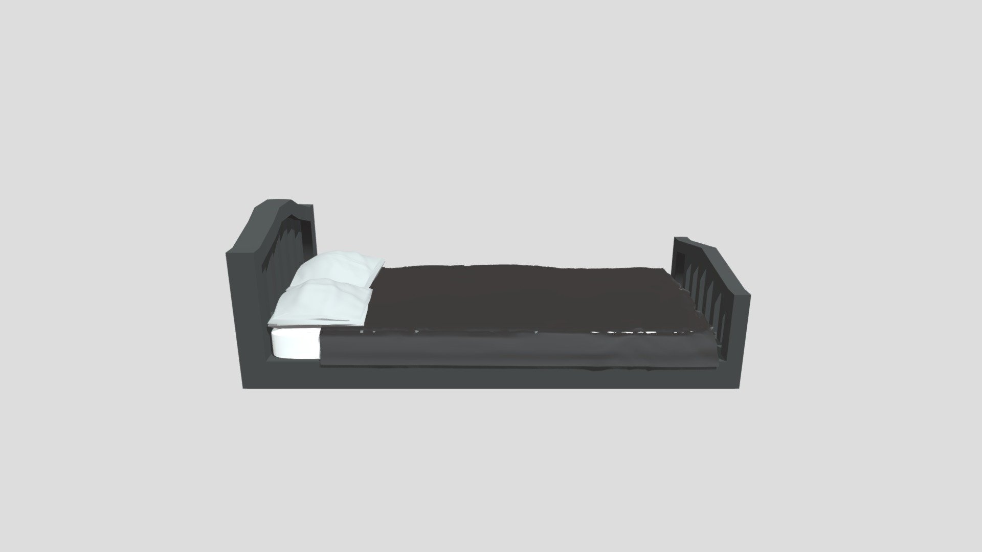 Bed - Download Free 3D model by Curtain_Man4 [1d557fd] - Sketchfab