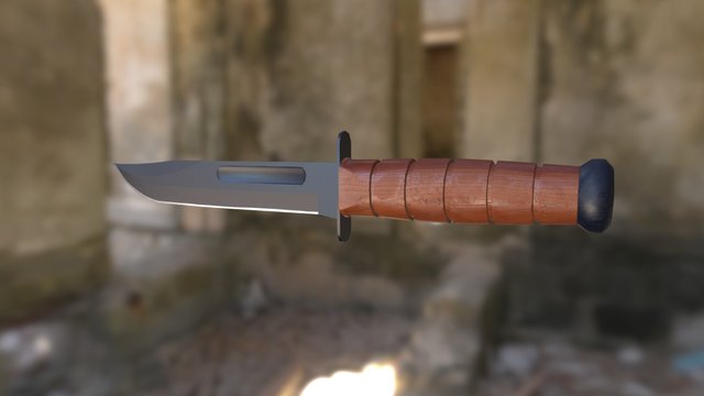 Knife Kabar 3D Model