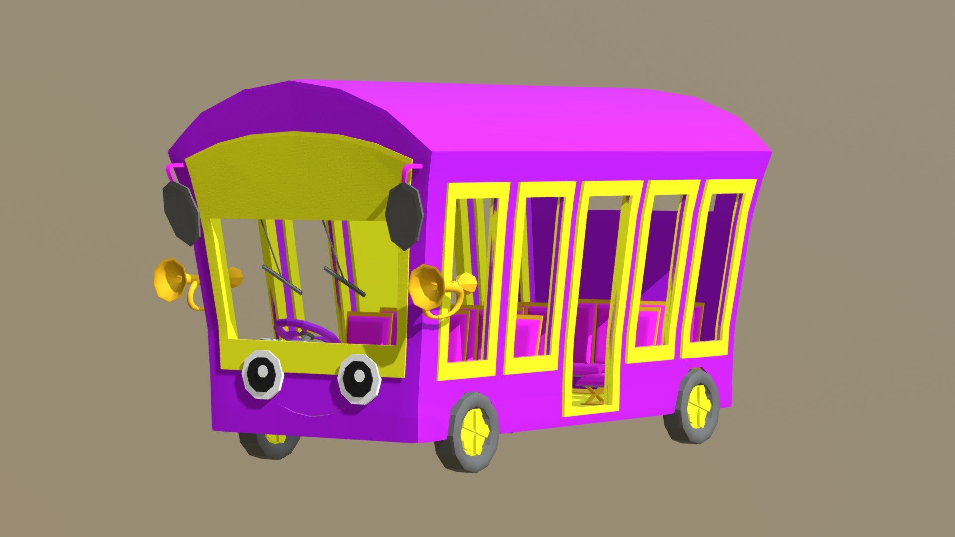 Cartoon Bus - 3D model by creadorworld (@creadorworld) [1d565a4]