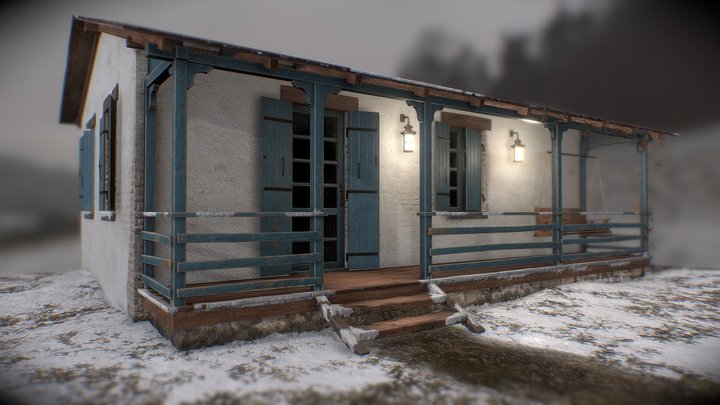 Old Cabin 3D Model