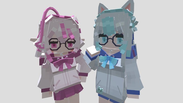 Isolde & Mitsukiyo 3D Model
