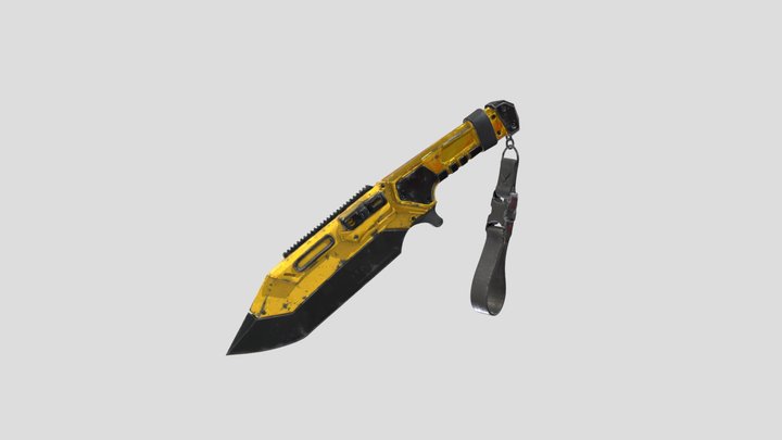 Futuristic Cyberpunk Blade Tech – Modelo 3D gratuito STL