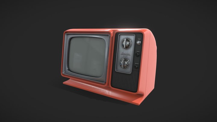 Retro TV 3D Model