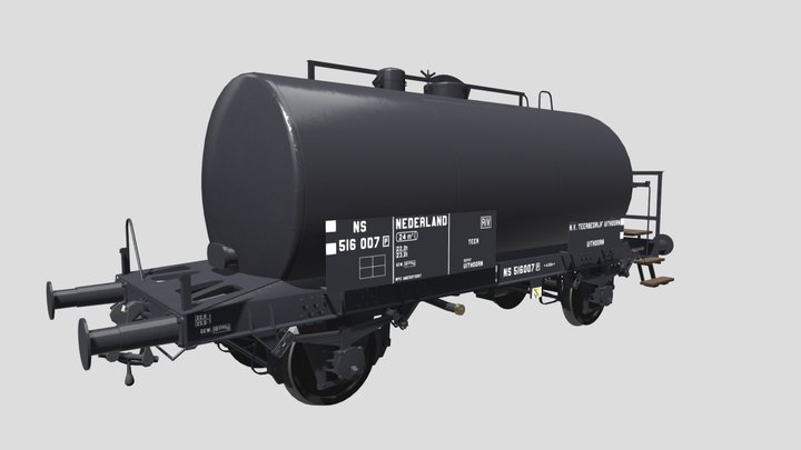 Einheitskesselwagen "Teerbedrijf Uithoorn" 3D Model