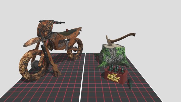DAE 5 Finished props - Forest Loner 3D Model