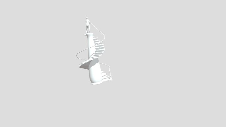 Spiral Staircase 3D Model