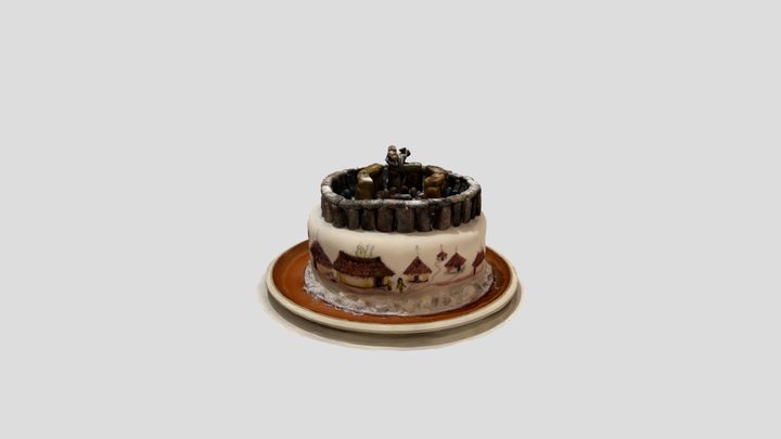 Stonehenge cake 3D Model