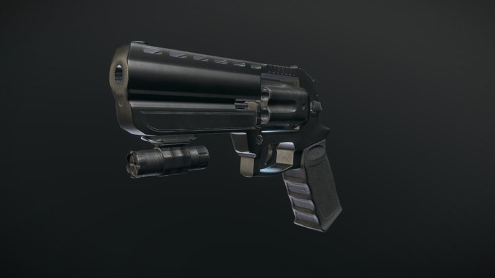 Revolver 3D Model