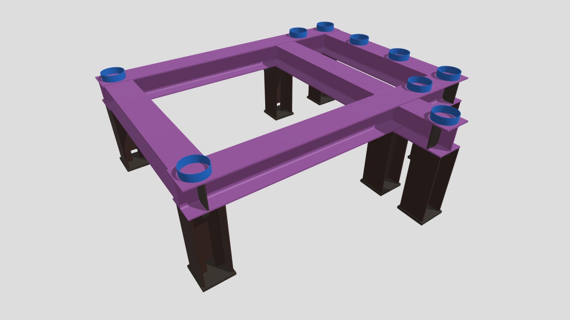 Frame for shredder