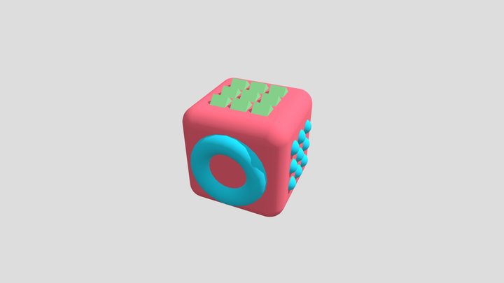 Fidget Cube 3D Model
