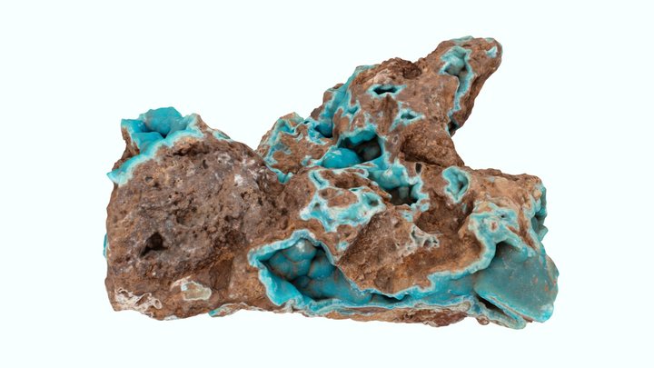 Hémimorphite bleue 3D Model