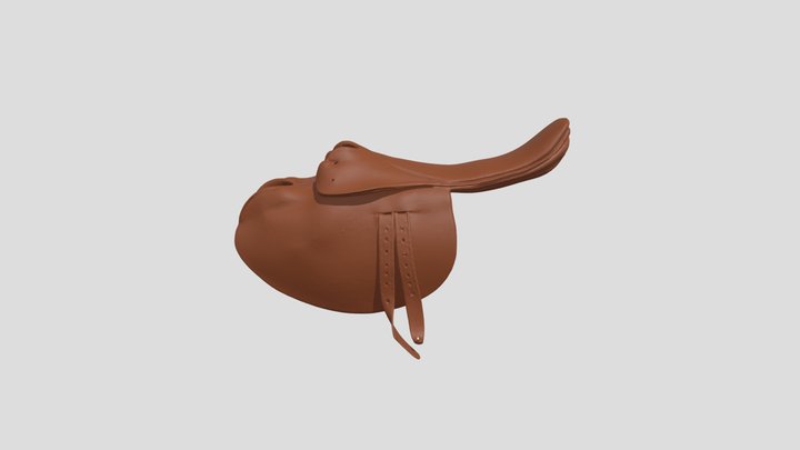 Leather Saddle Display 3D Model