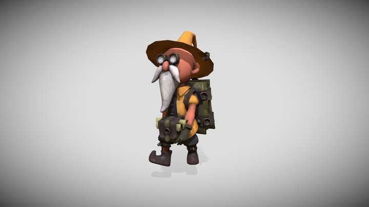 Gnome character for the game 3D Model