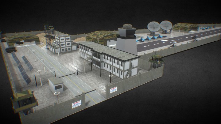 Game Ready - Army Base / Military Base 3D Model