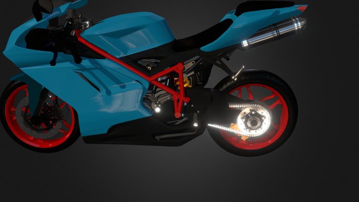 Motor Bike 3D Model
