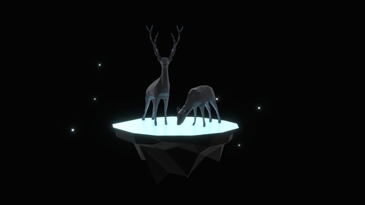 Deer Island 3D Model