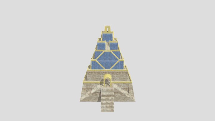Ziggurat 3D Model