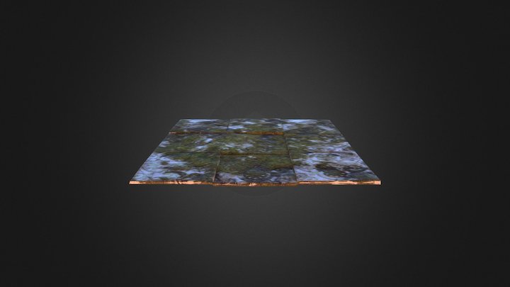 Old tiled ground 3D Model