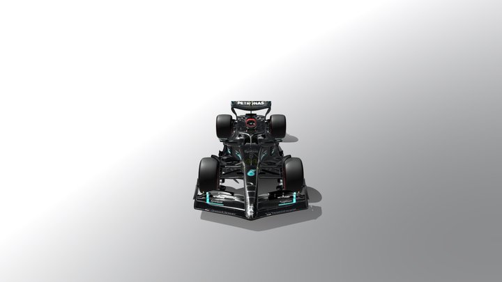 2023 Mercedes F1 car 3D Model