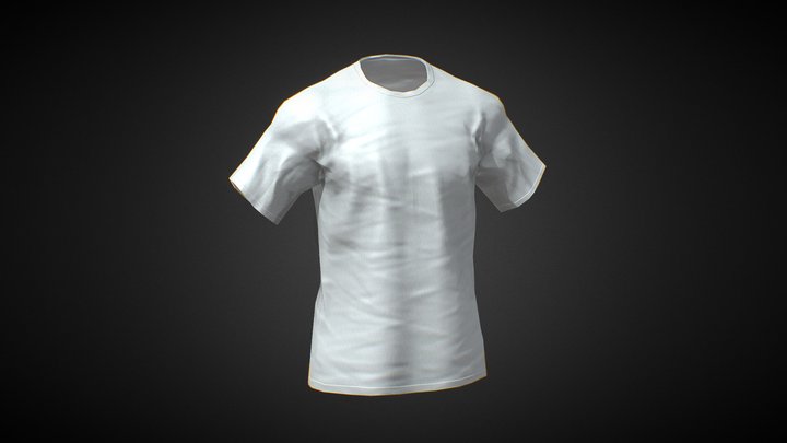 White TShirt (Metahuman Ready) 3D Model