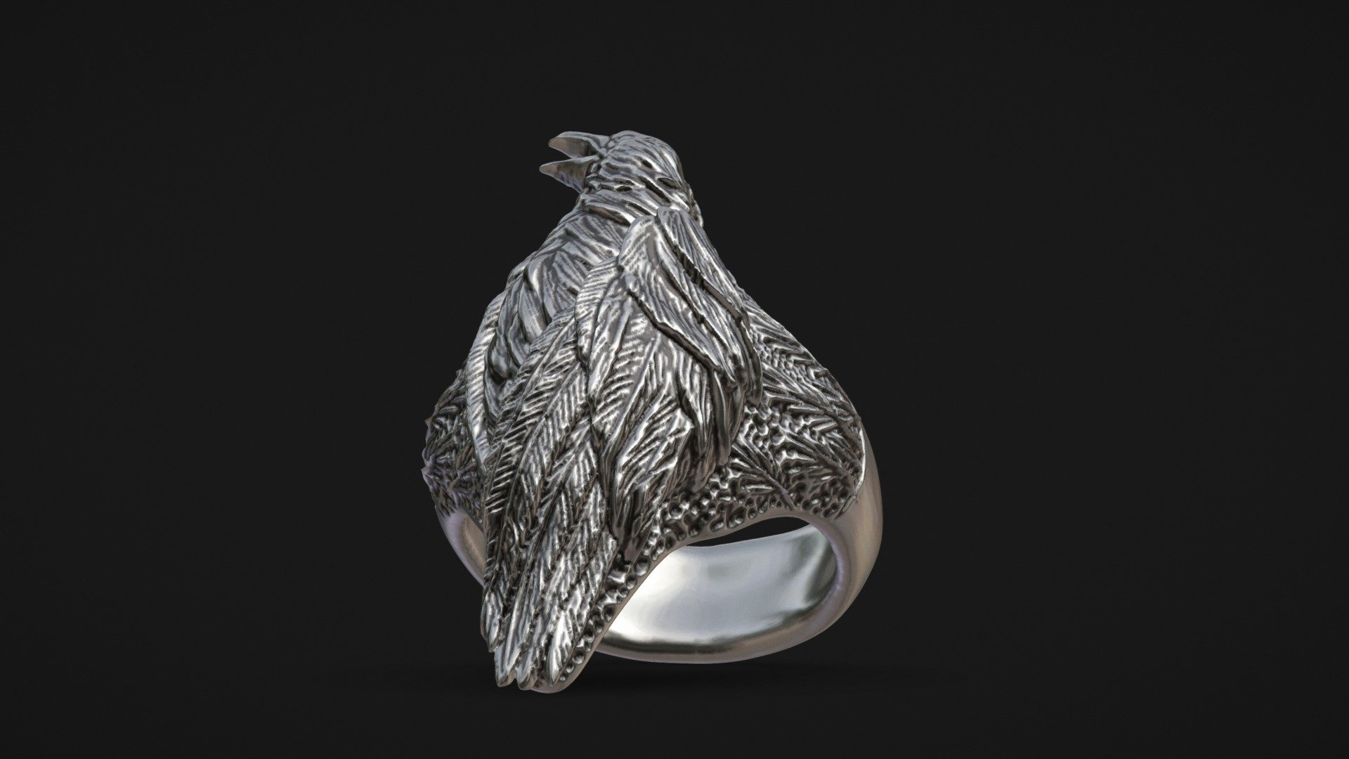 Corvo (Prata) - 3D model by Skive Jewelry (@SKIVE) [1d61268] - Sketchfab
