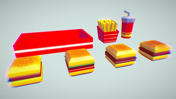 hamburger_drink 3D Model