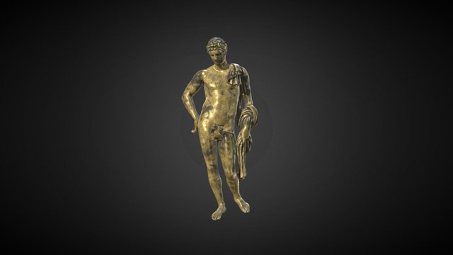Baroque Statue 05 3D Model