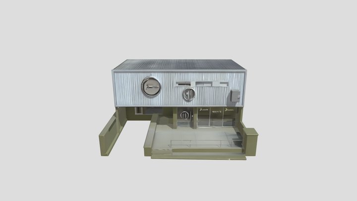 Fachada de Restaurante Moderno - – Gratis 3D-model STL