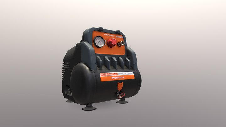 Piston compressor WO 6-180 3D Model