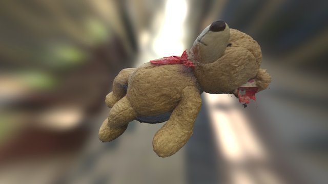 Reclining Teddy 3D Model
