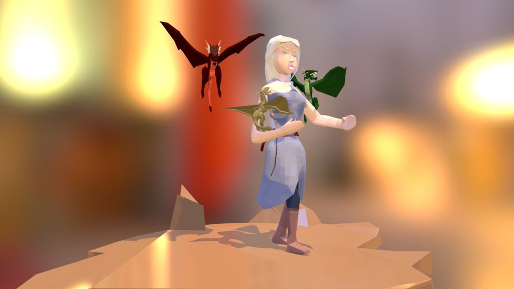 Daenerys LowPoly fanmade