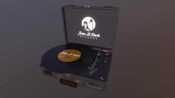 John Street Park Vinyl Record 3D Model