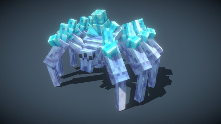 Crystal spiders 3D Model