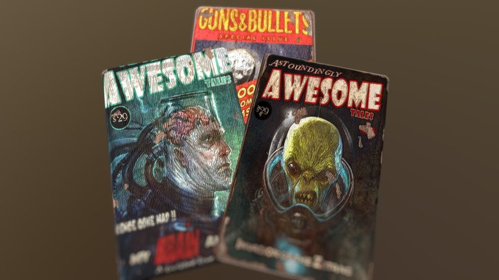 Comics from Fallout 4 3D Model