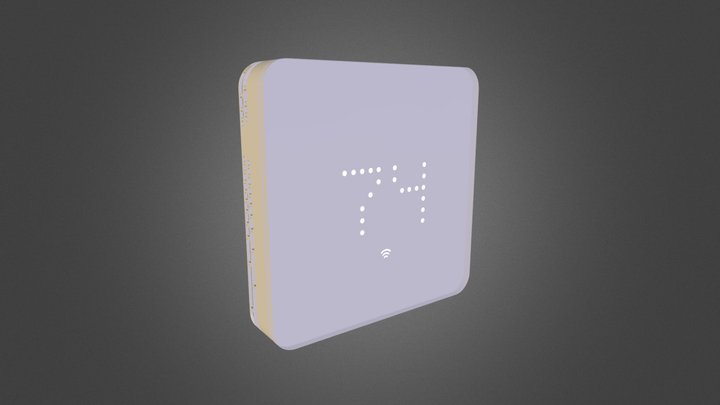 Zen Thermostat White 3D Model