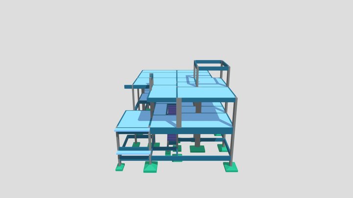 Modelo 3D da Estrutura 3D Model