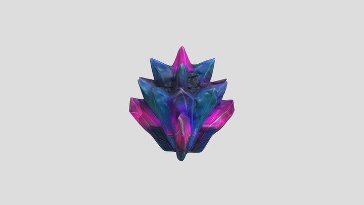 1abb2ba854d4_ Crystalline_futuristic_sculpture 3D Model