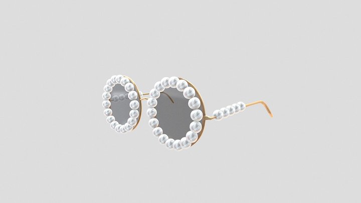 Pearl glasses 3D Model