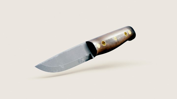 Survival Knife 3D Model