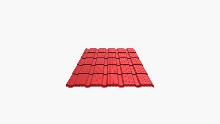Металлочерепица Каскад от ГК СТАН 3D Model