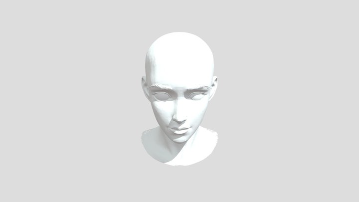 anime boy head 3D Model