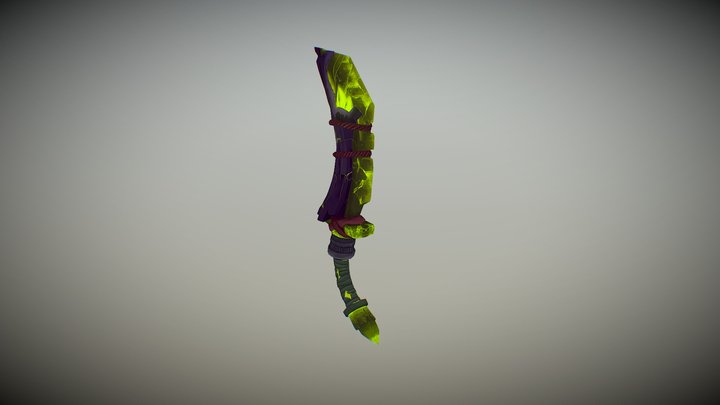 Low-poly Dagger 3D Model