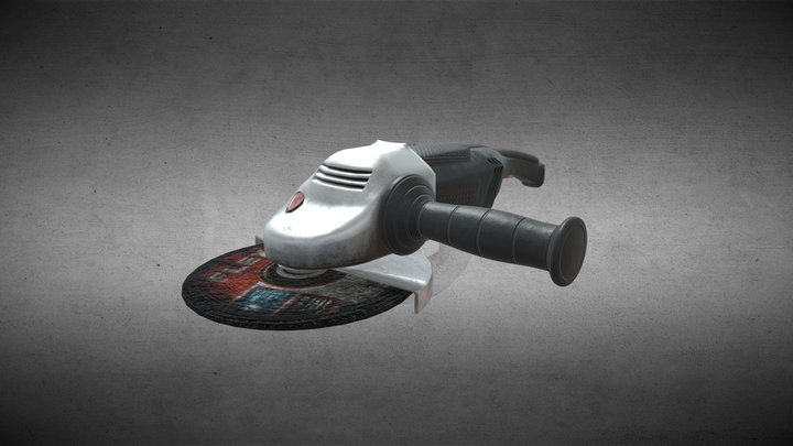 Angle Grinder 3D Model