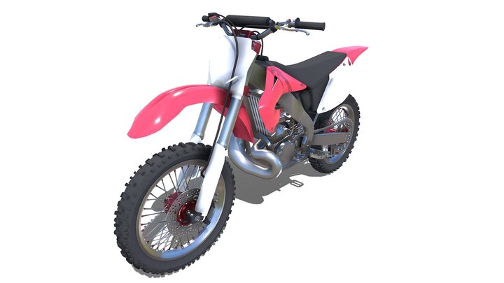 Motorcross Bike 3D Model