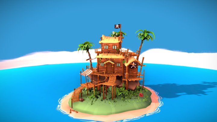 Dr. Choppers' Island 3D Model