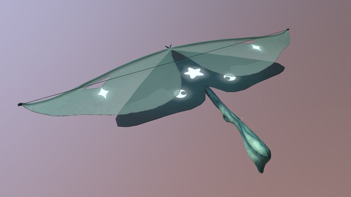 Moth Weapon Design 3D Model