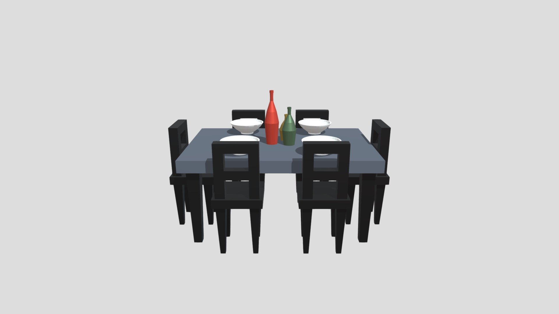 3D Sketchbook 02 Table& Chairs
