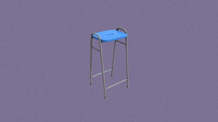School / Medical Stool 3D Model