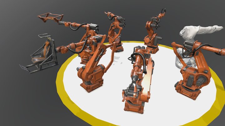 Industrial Manipulators 3D Model