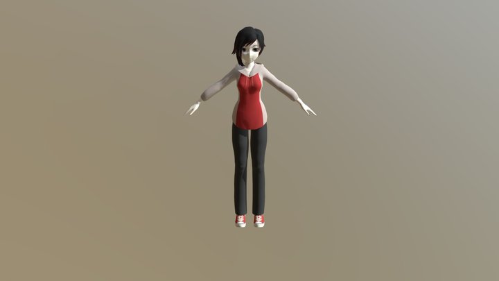 Casual Ruby Rose (RWBY) 3D Model